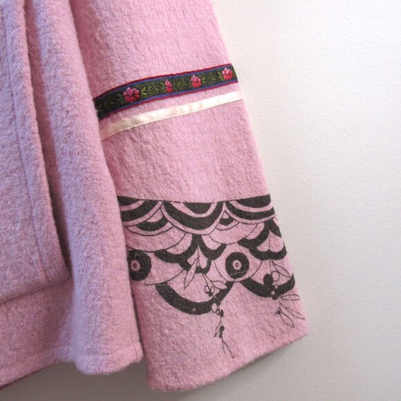 Jenifer Glasgow Wool Blend Pink Parka - Picture 4 of 7